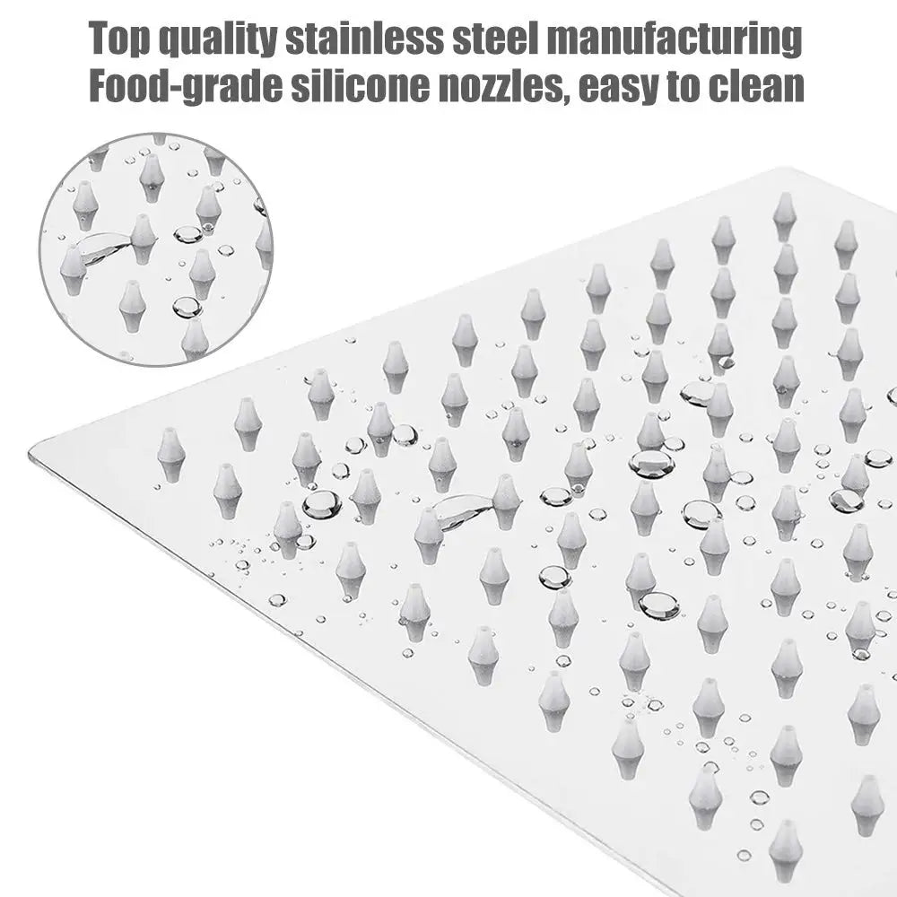 Rain Shower Head 8inch Large Top Spray Square