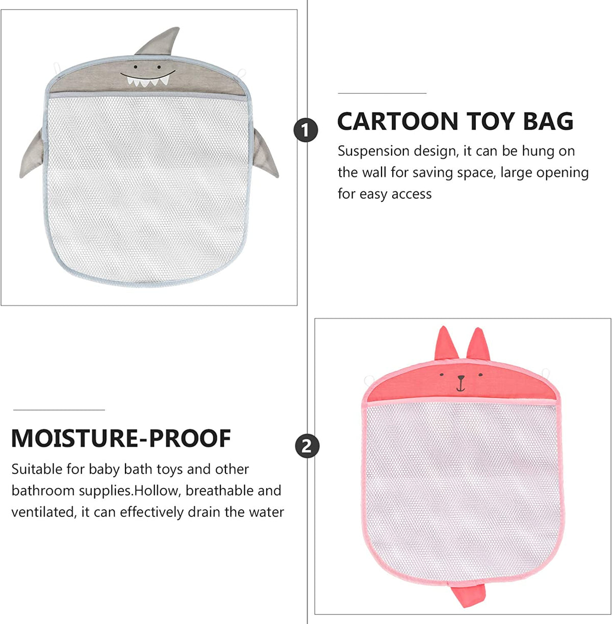 Hanging Bath Toy Storage Quick Dry Net Basket