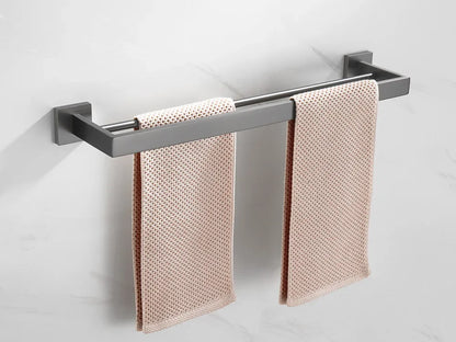 Gunmetal Stainless Steel Bathroom Accessorie Hardware Towel Rack