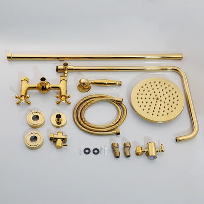 Kemaidi Luxury Golden 2-Function Bathroom Shower Exquisite High