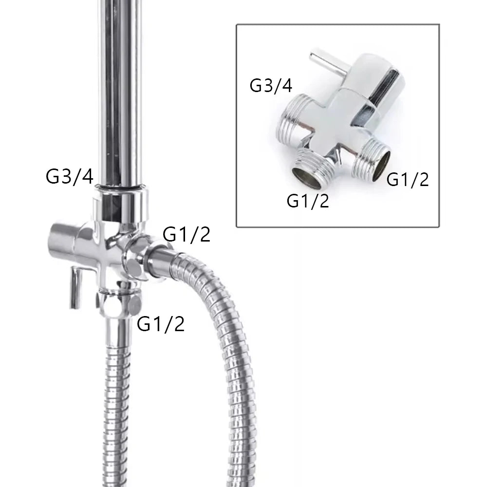 Split Rain Shower Column 304 Stainless Steel Shower