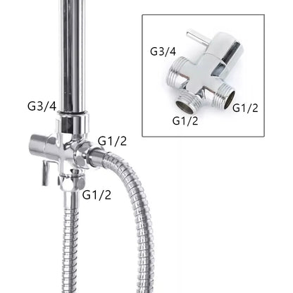 Split Rain Shower Column 304 Stainless Steel Shower