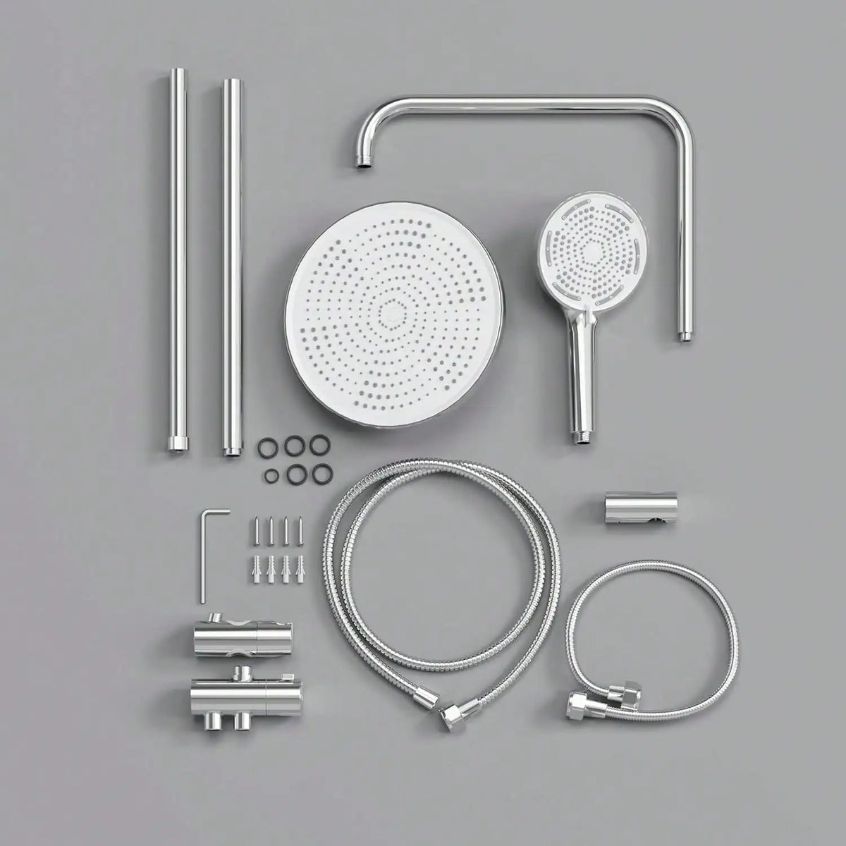 Bathroom Shower System Stainless Steel Showers Faucet Shelf