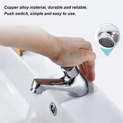 Time Delay Basin Sink Faucet Copper Alloy Push