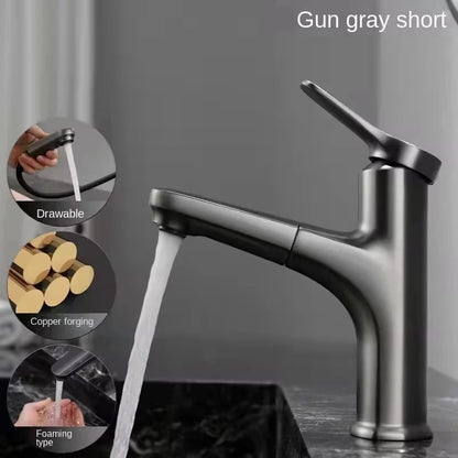 Cold Water Faucet Brass Valve Body Pull-Out Basin