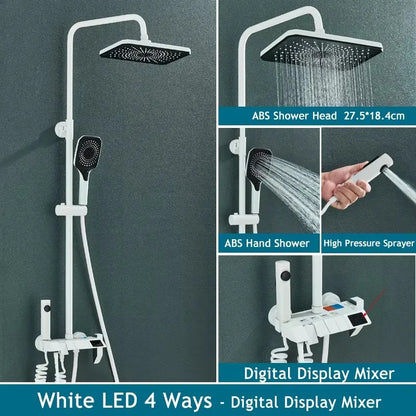 Rainfall Bathroom Shower System Digital Piano Key Shower