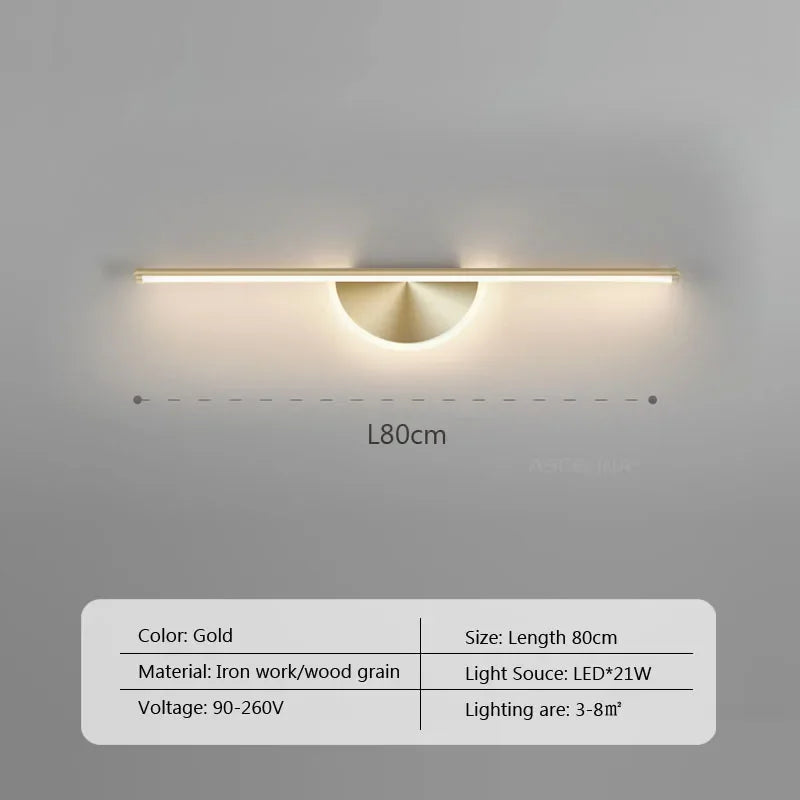 Modern Led Wall Lamp Bathroom Mirror Line Sconce