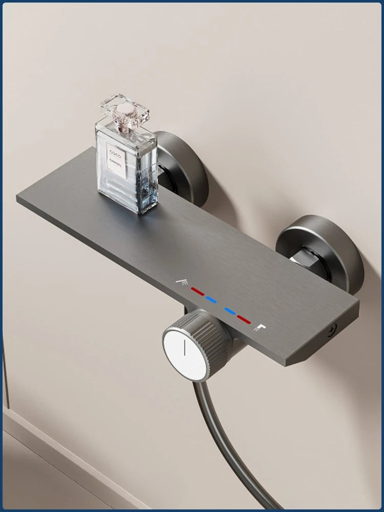 Two Ways Water Outlet Knobbed Bathroom Shower System