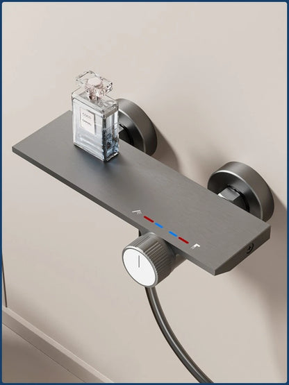 Two Ways Water Outlet Knobbed Bathroom Shower System