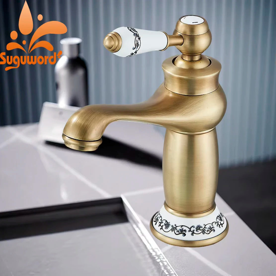 Nordic Lamp Shape Creative Design Bathroom Basin Faucet