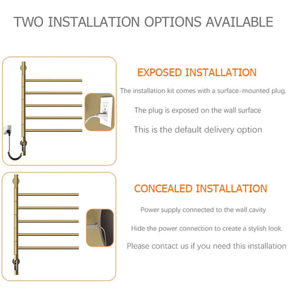 Oxg Electric Heated Towel Rack Bathroom Towel Dryer