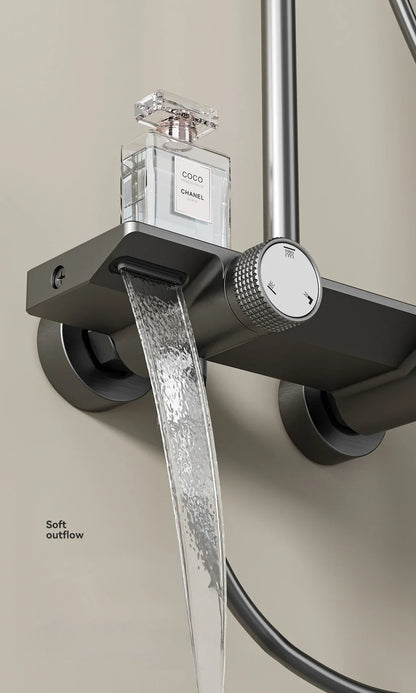 Grey Knob Type Three Ways Water Outlet Shower