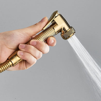 Black Gold Brass Rainfall Shower Faucet Stainless Steel