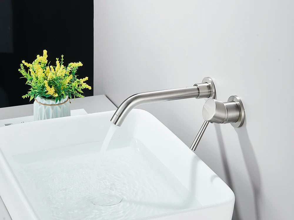 Matte Black Basin Faucet Brass White Bathroom Sink