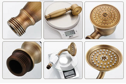 Bathroom Rain Shower Antique Bronze Wall Mounted Bath
