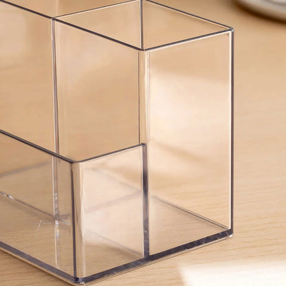 1/2pc Transparent Makeup Storage Box Acrylic Mirror Cabinet