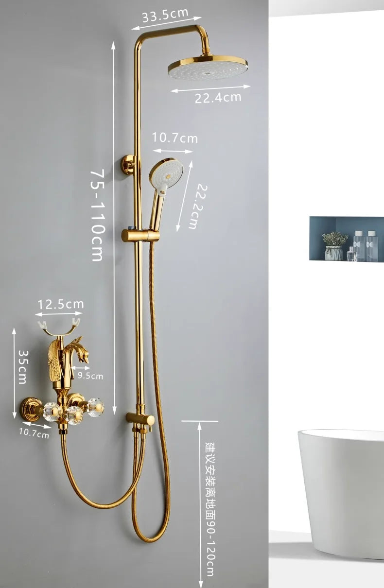 Becola Modern Shower Head Bathroom Rainfall Shower Bathroom