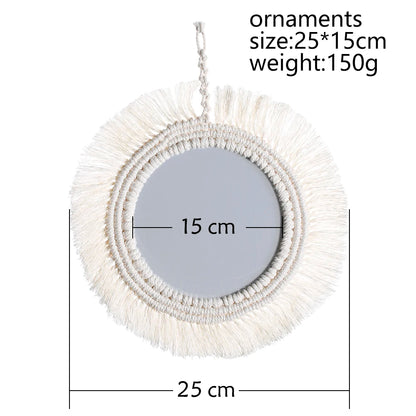 Wall Mirror Macrame Decorative Mirrors Boho Decor Wall