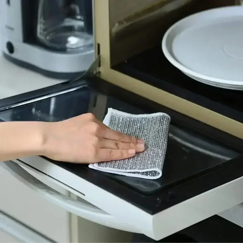 Metal Wire Mesh Cleaning Cloths Universal Sink Faucet