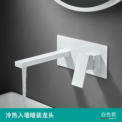 Bathtub Faucet Cold Waterfall Wall Mounted Water Tap