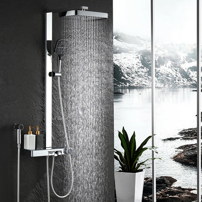 Chrome Piano Digital Bathroom Shower Cold Digital Bathroom