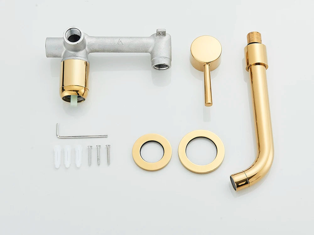 Matte Black Basin Faucet Brass White Bathroom Sink
