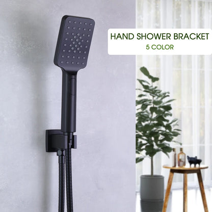 Square Hand Shower Bracket Brass Body Angel Adjustable