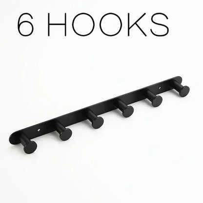 Brushed Gold/White/Matte Black Stainless Steel Hooks Bathroom