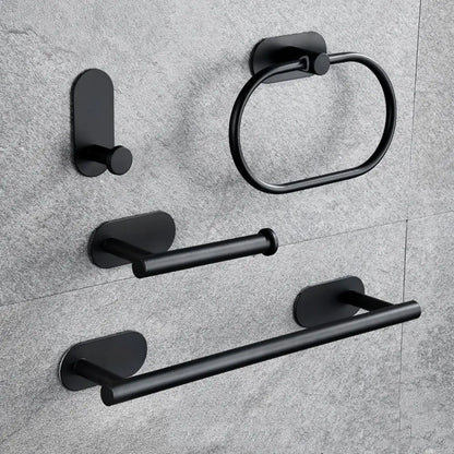 4/5pcs Stainless Steel Bathroom Hardware Anticorrosion Wall Mount