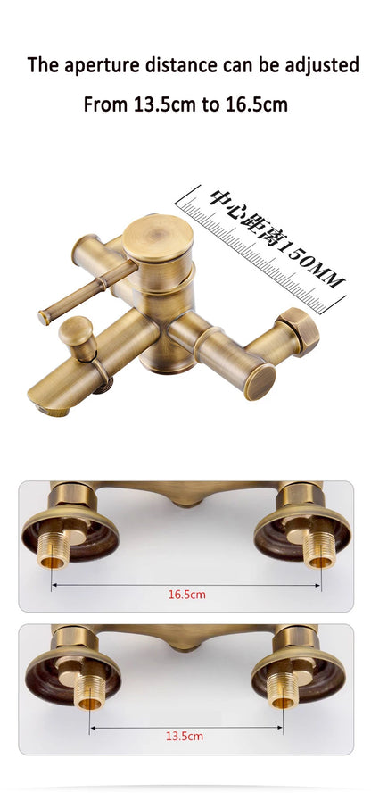 Antique Bathroom Shower Faucet Cold Bathtub Mixer Crane