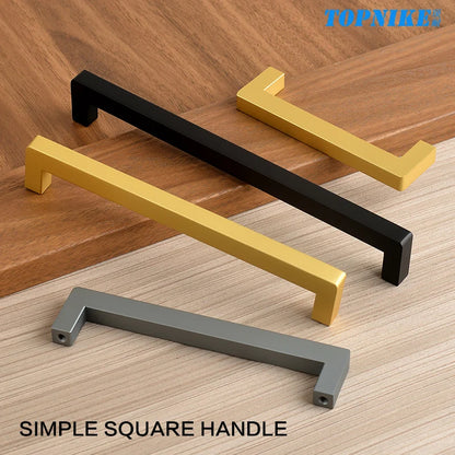 Square 500mm Extended Long Handle Wardrobe Door Handle