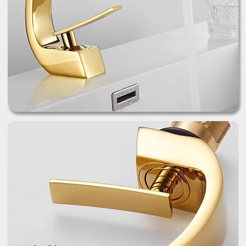 Bathroom Basin Faucet Deck Mount Washing Sink Cold