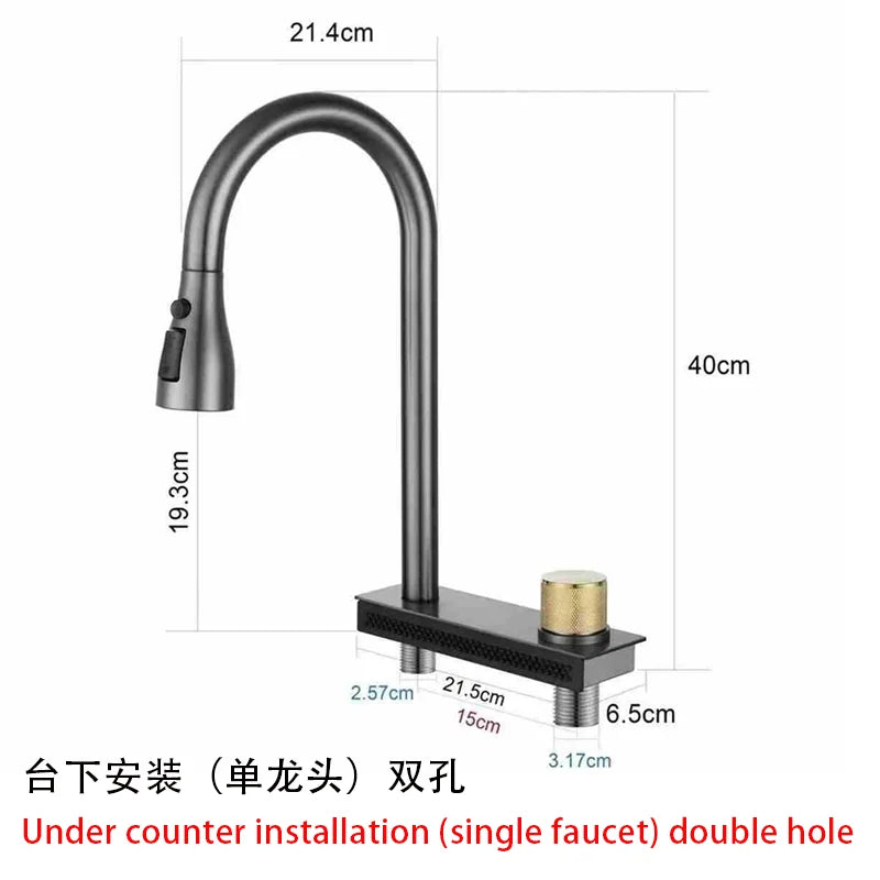 Popular Waterfall Faucet 304 Stainless Steel Cold Rainfall