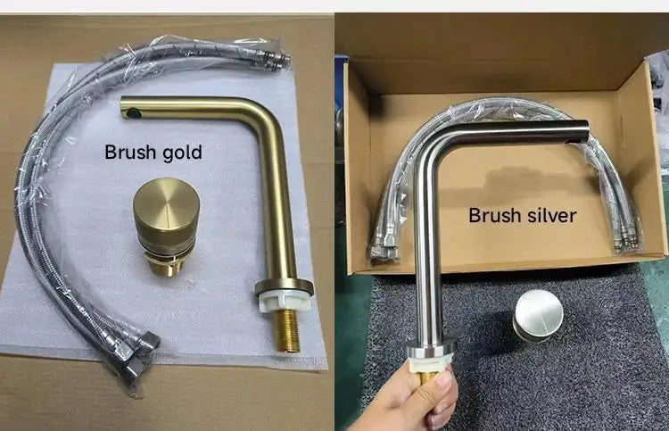 Brushed Rose Gold Basin Faucet Bathroom Bathtub Faucet