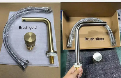 Brushed Rose Gold Basin Faucet Bathroom Bathtub Faucet