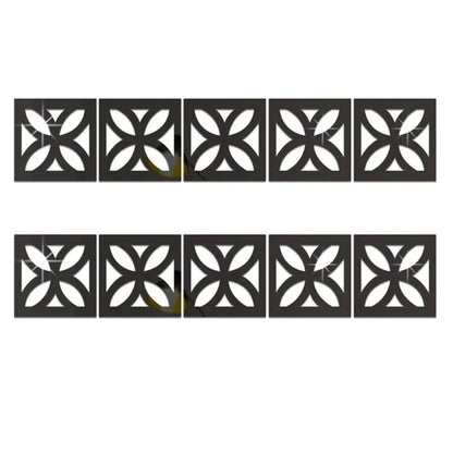 5/10cm Acrylic Wall Mirror Sticker Adhesive Living Room