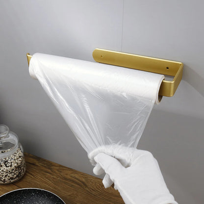 Towel Holder Bathroom Rack Bar Golden Roll Paper