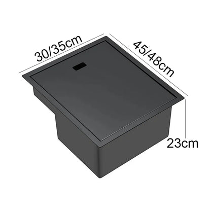 Nano Hidden Bar Sink Black Folding Faucet Mini