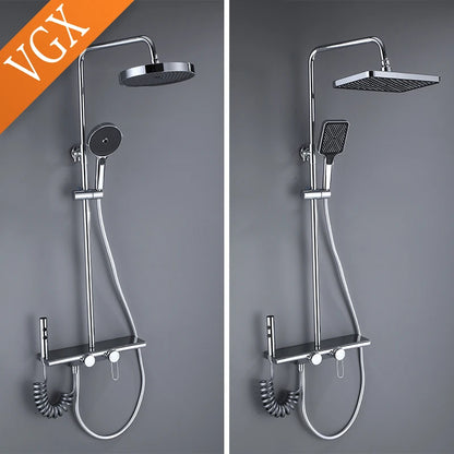 Vgx Luxury Chrome Shower System Four-Function Bathroom Shower