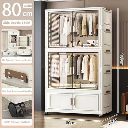 Multi-Functional Folding Storage Cabinet Office Bathroom