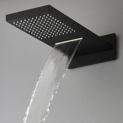 Monite Golden Plated Bathroom Shower Rainfall Head Shower