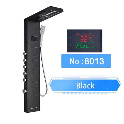 Shinesia Led Shower Panel Waterfall Rain Digital Display