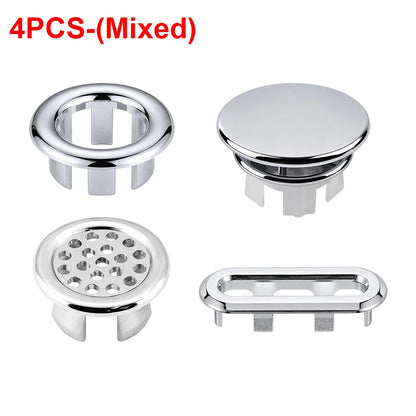 1-20pcs Round Basin Overflow Cap Sink Drain Cover