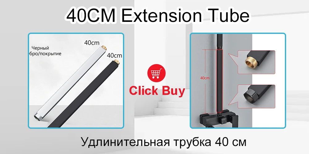 Black Thermostatic Lcd Shower Faucet Temperature Display Rainfall