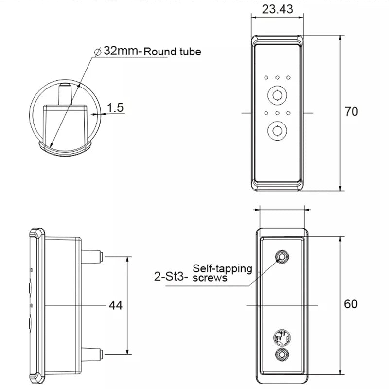 Electric Bathroom Towel Rack Timer Thermostat Smart Switch