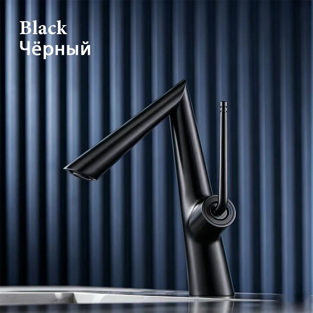 Solid Brass Basin Faucet Deck Mounted Bathroom Faucet