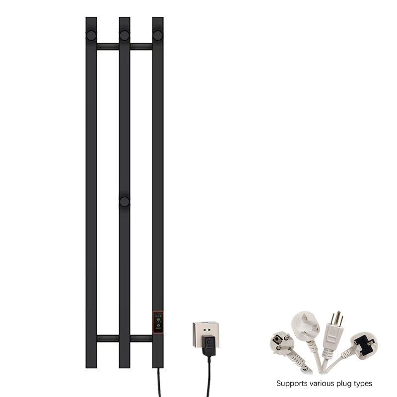 Bathroom Electric Heated Towel Rack 3/4 Bars Bathroom