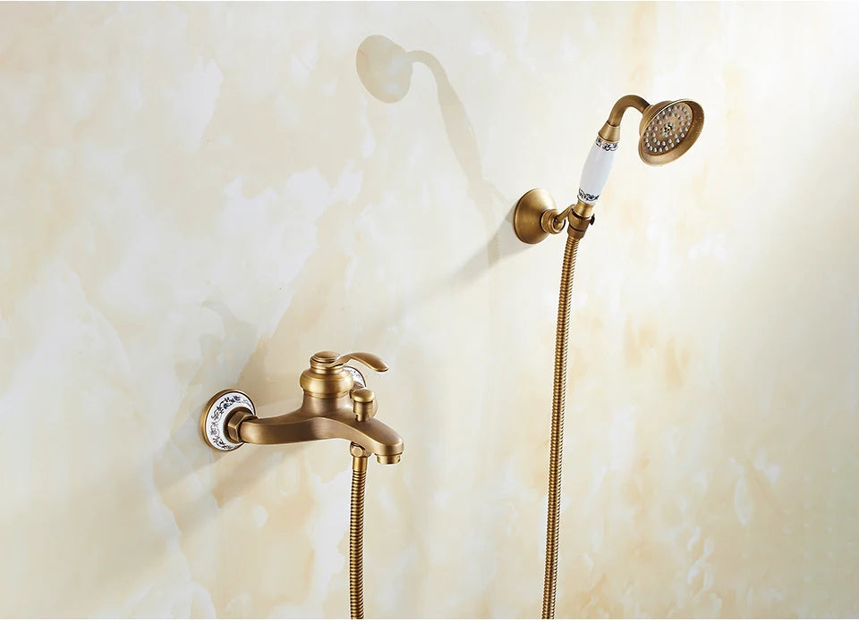 Poiqihy Wall Mounted Hand Held Shower Head Kit