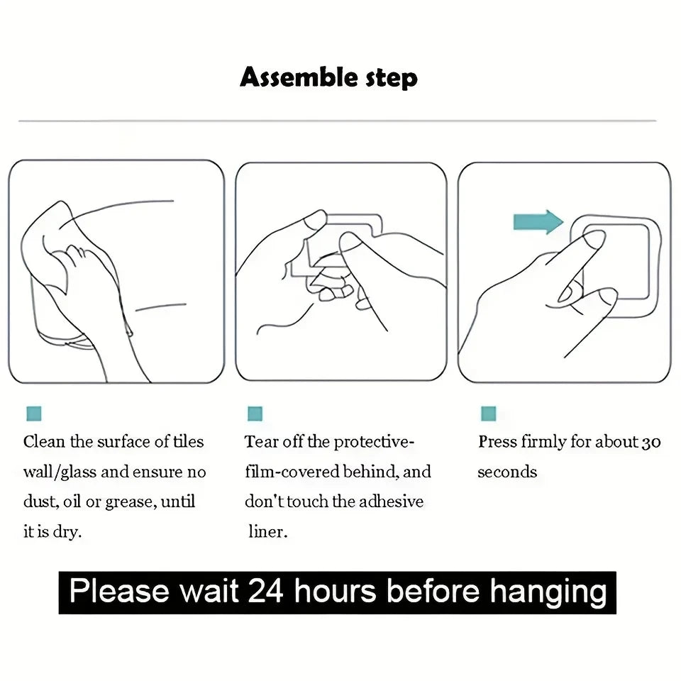 Stainless Steel Robe Hook Adhesive Wall Hook Towel