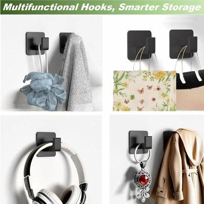 1-4pcs Strong Adhesive Wall Hook Sticker Hanging Coat